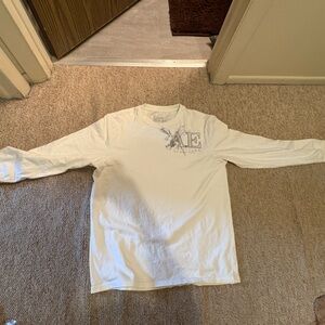 American Eagle Outfitters Men's White Long Sleeve Shirt (Men’s Large) Vintage